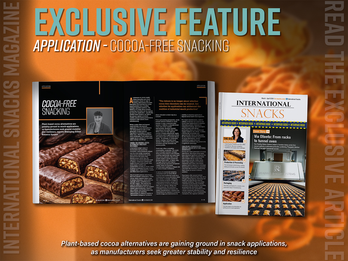 Snacks Magazine Example Cocoa-Free Snacking - International Snacks Magazine
